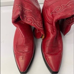 Lucchese 1883 red boots
